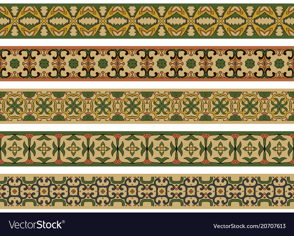 Seamless decorative borders