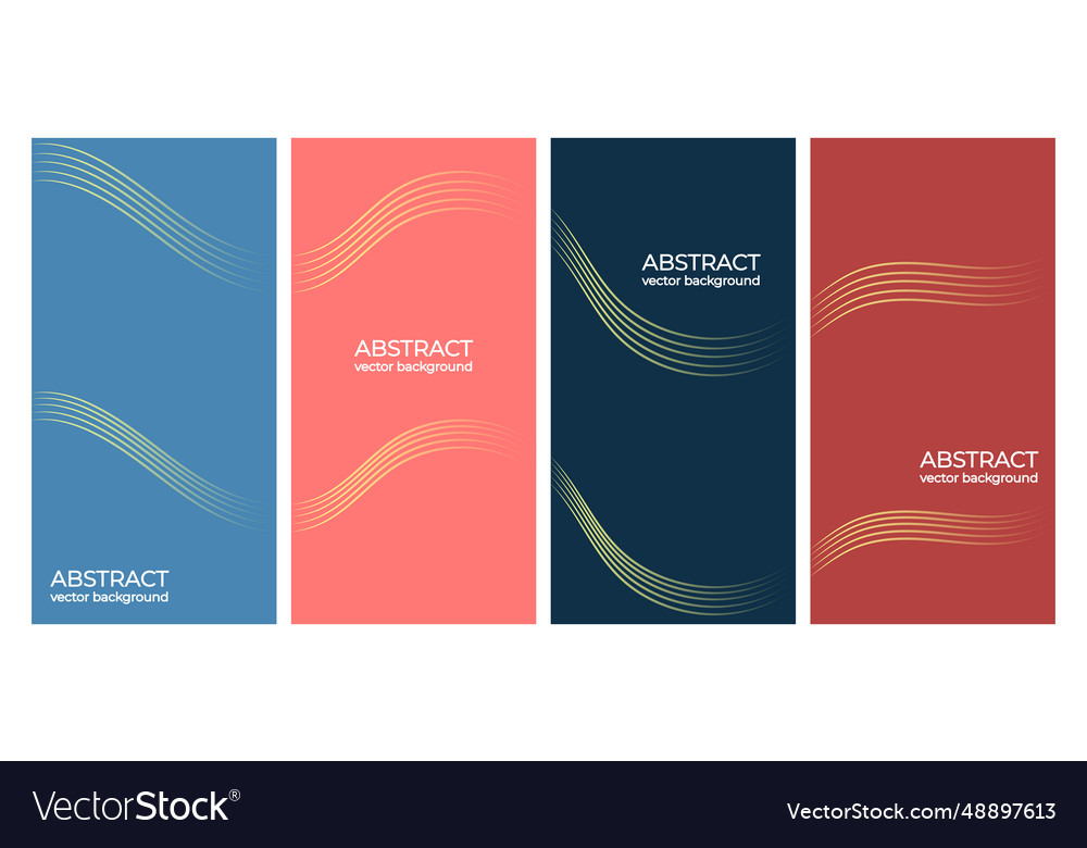 Set of abstract backgrounds vector image Set of abstract backgrounds