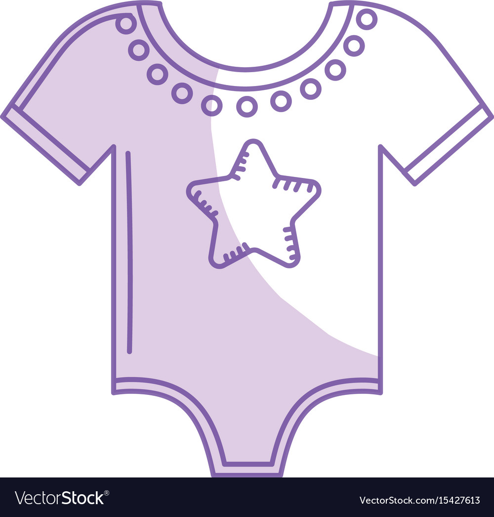 Silhouette Baby Clothes That Used To Sleep Vector Image