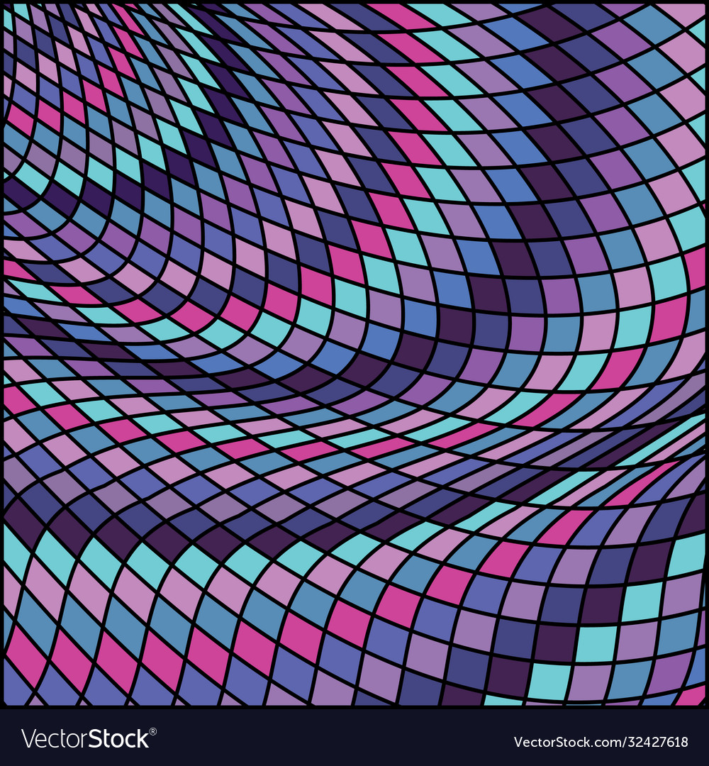 Abstract color grid pattern vector image Abstract color grid pattern