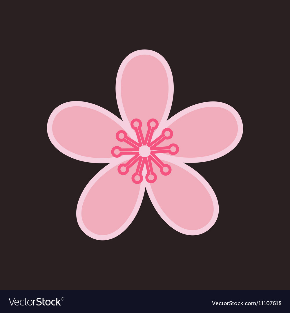 Cherry Blossom Logo Royalty Free Vector Image VectorStock