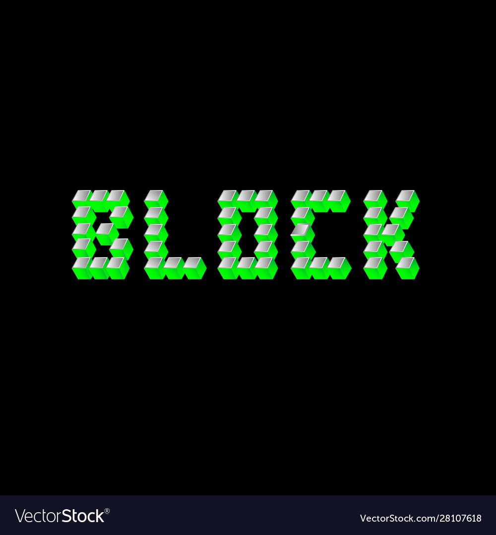 Cube text pattern
