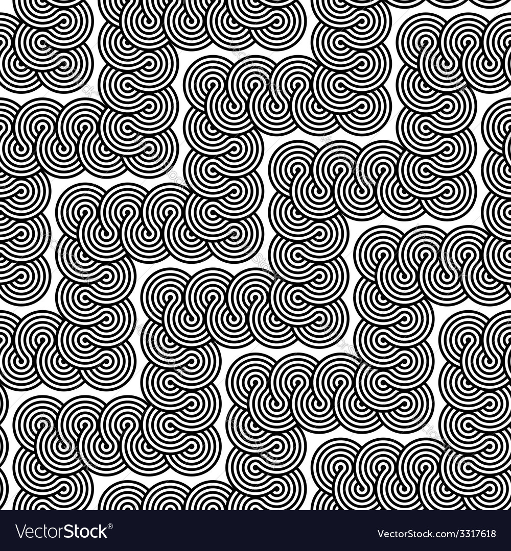 Design seamless monochrome zigzag lacy pattern