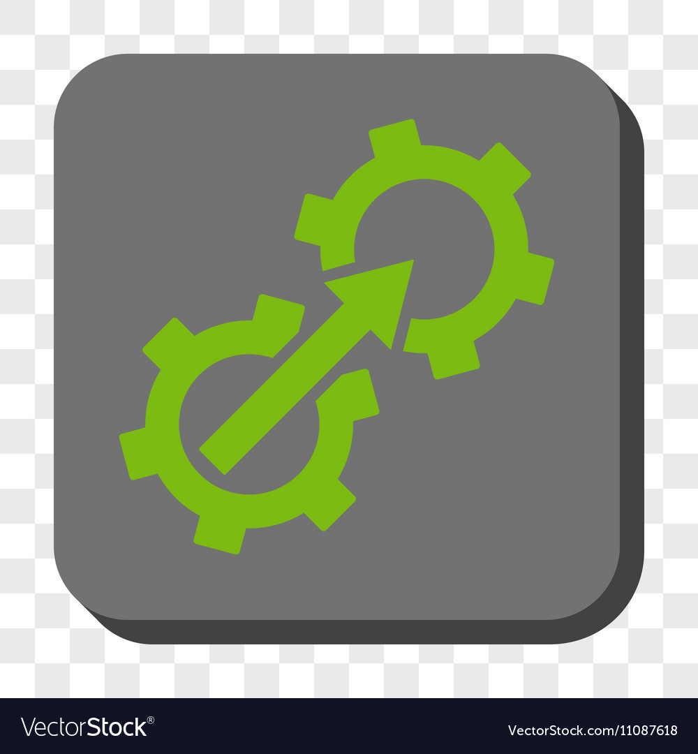 Gear integration rounded square button