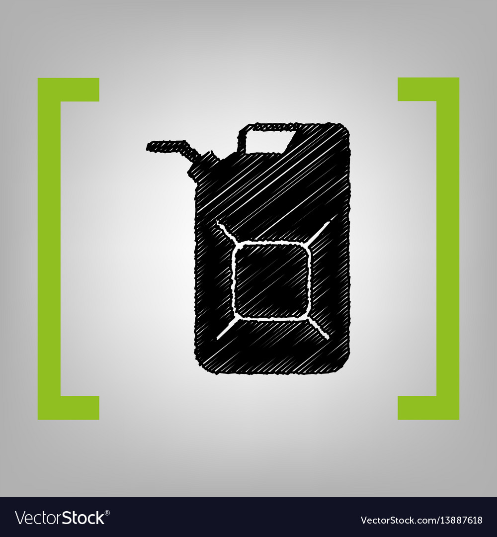 Jerrycan oil sign jerry can