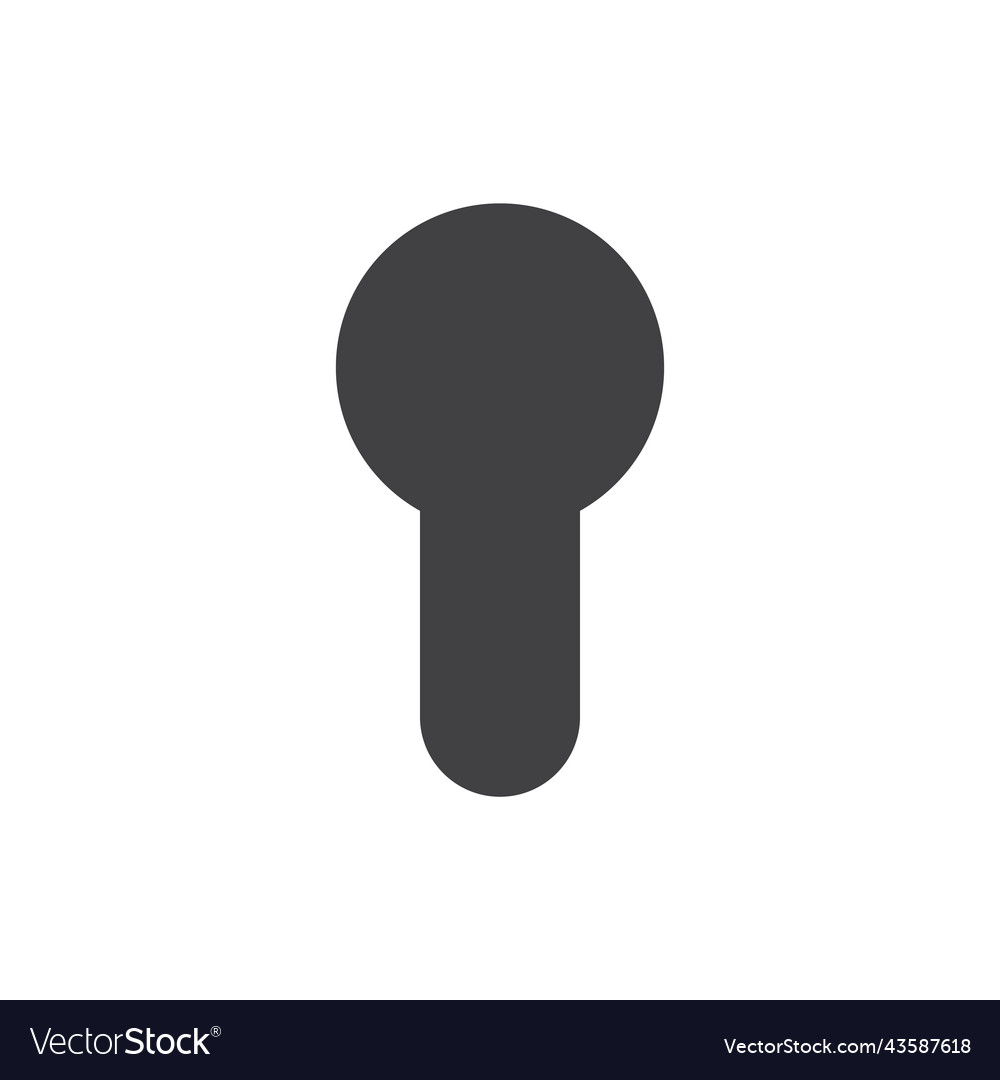 Keyhole silhouette icon or symbol for your design