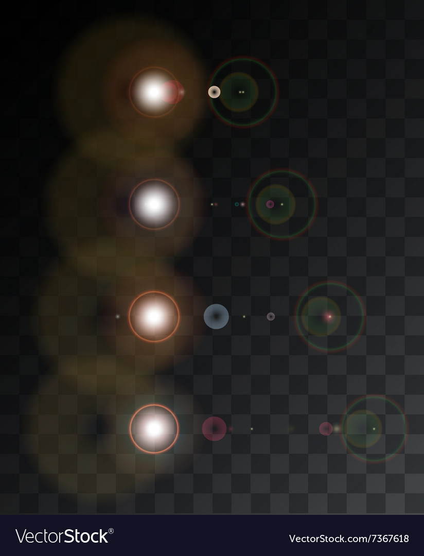 Modern light flash on sample background