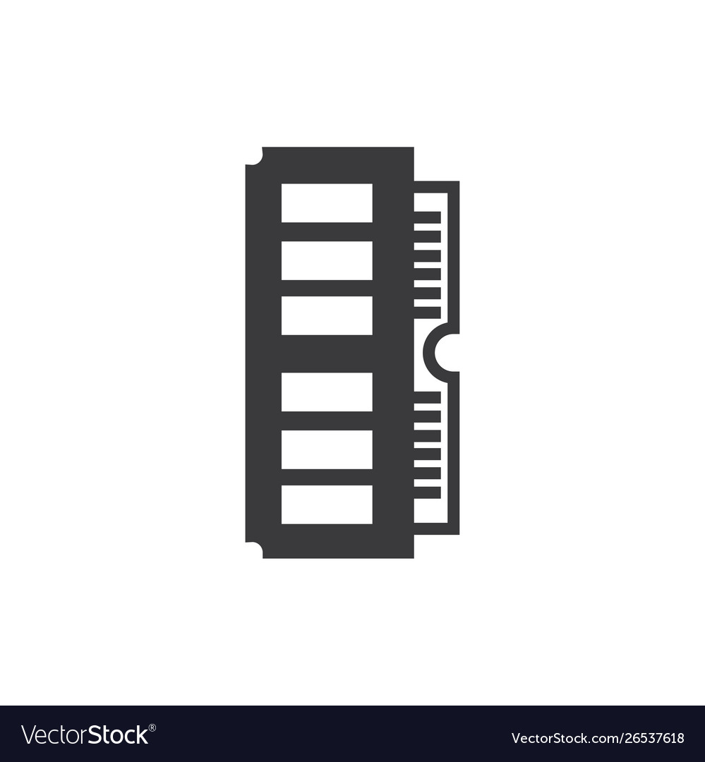 Random access memory chip icon