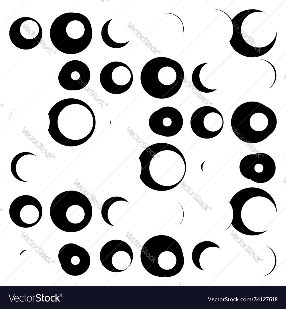 Random overlapping circles dots pattern dapple vector image Random overlapping circles dots pattern dapple