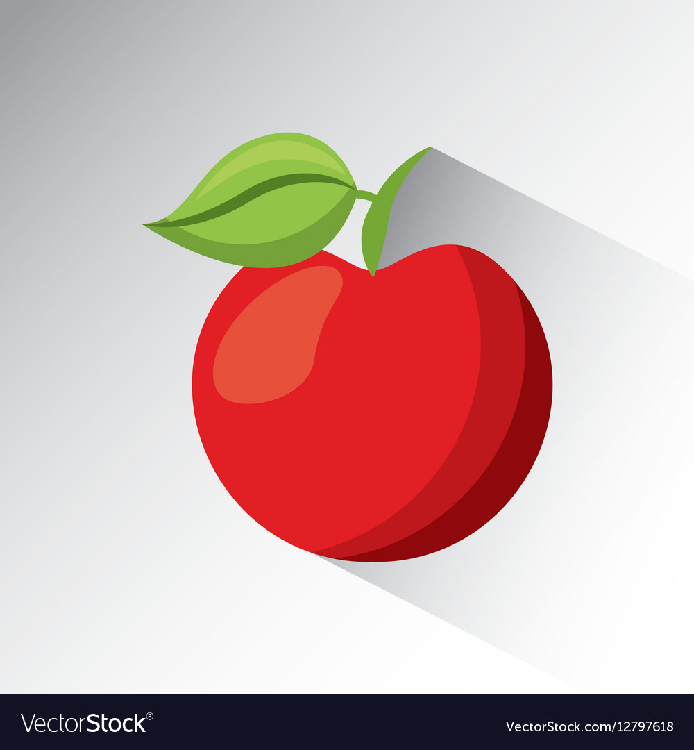 Red apple icon Royalty Free Vector Image - VectorStock