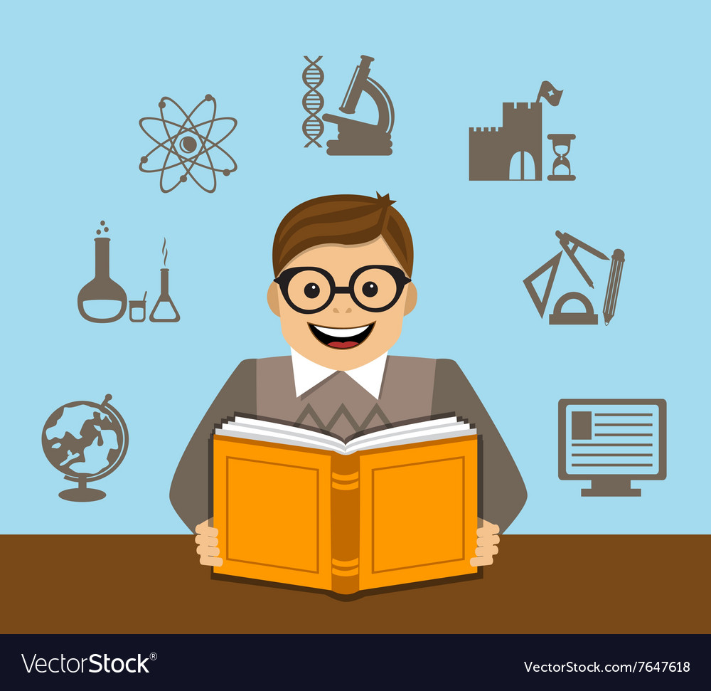 Student Reading a Book