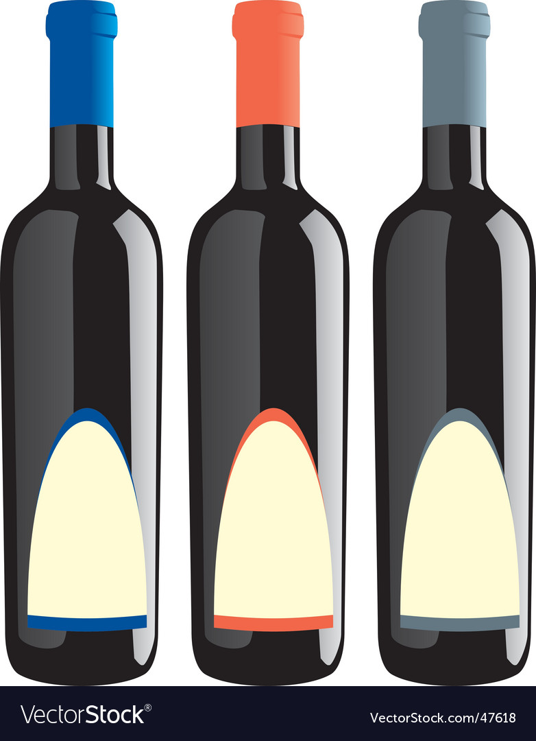 Wine bottles set