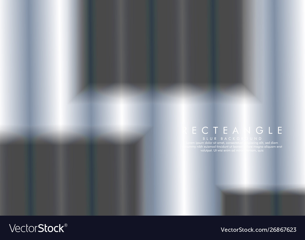 A blur box with gradient metal background color vector image A blur box with gradient metal background color
