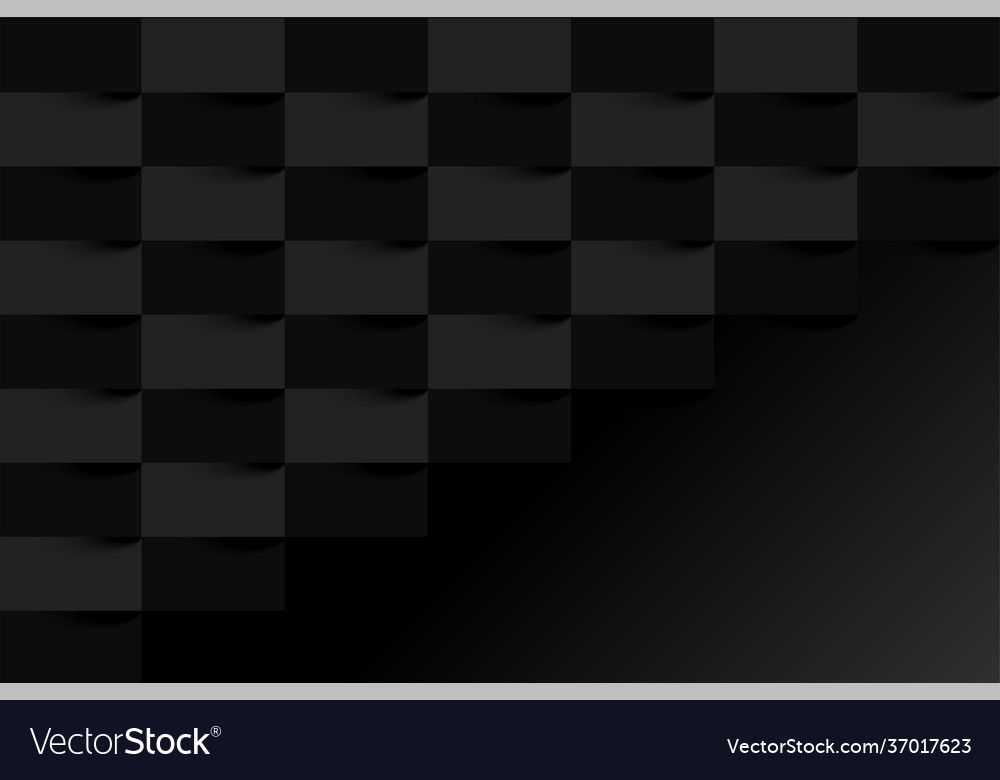 Dark black background with checkered boxes display