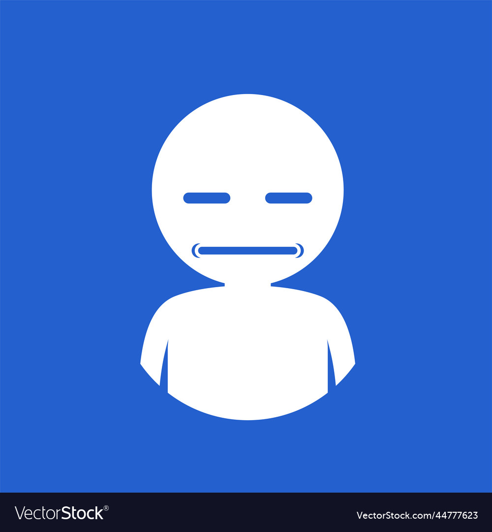 Disgusted face design Royalty Free Vector Image