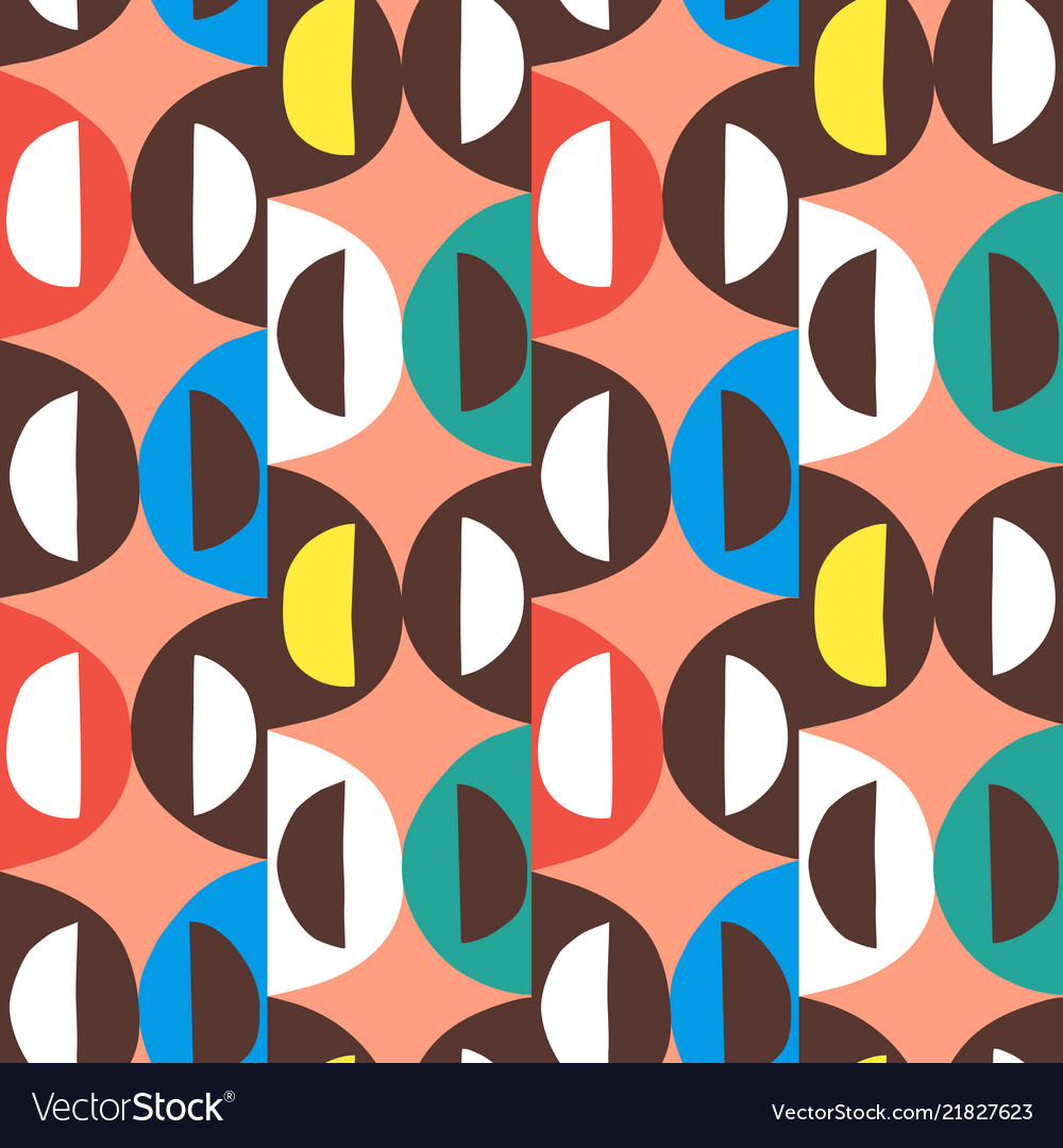 Geometric abstract seamless pattern background vector image Geometric abstract seamless pattern background