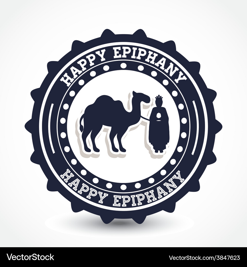Happy epiphany design Royalty Free Vector Image