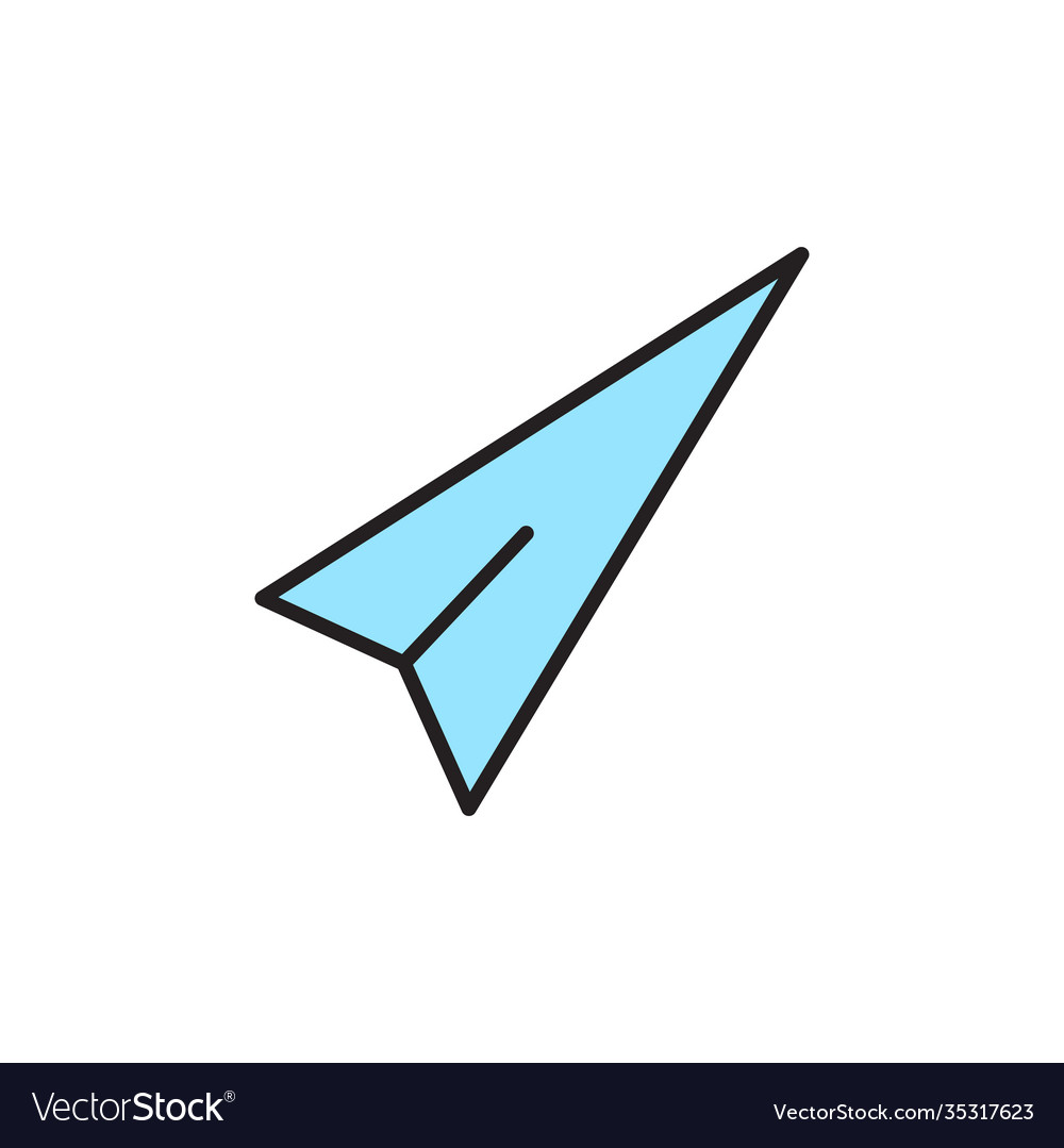 Isolated send icon vector image Isolated send icon