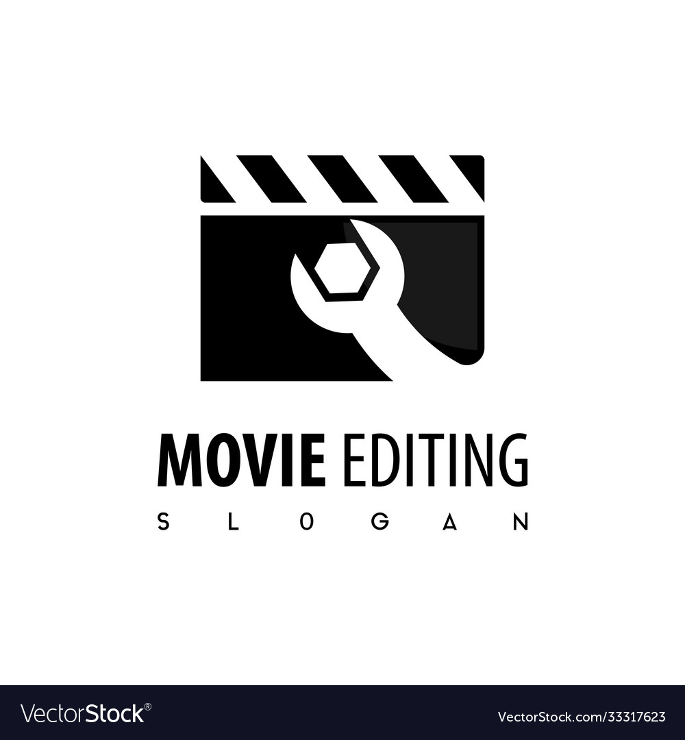 Video editing logo Royalty Free Vector Image - VectorStock