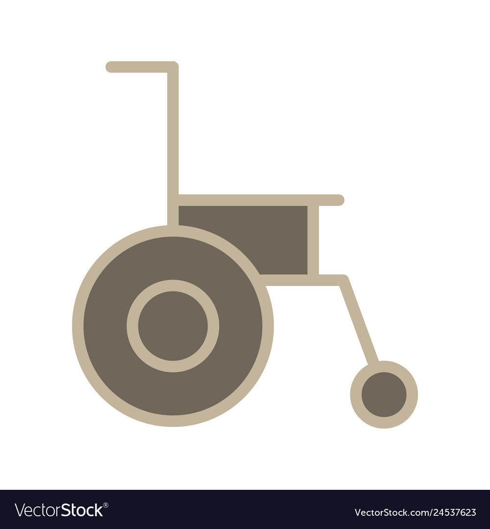 Wheel chair icon Royalty Free Vector Image - VectorStock