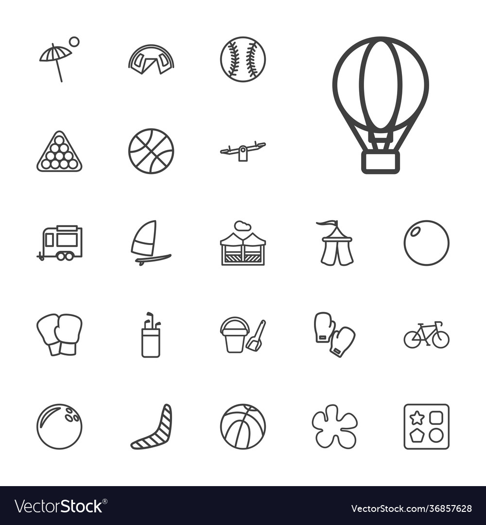 22 recreation icons