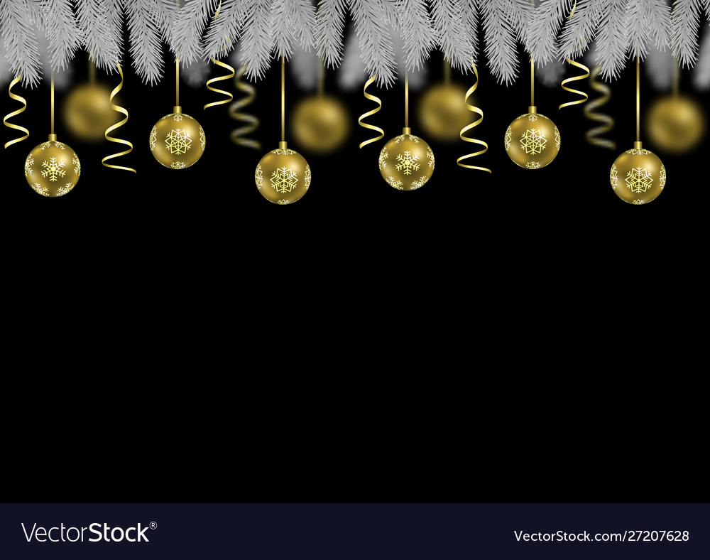 Christmas and new year seamless web banner