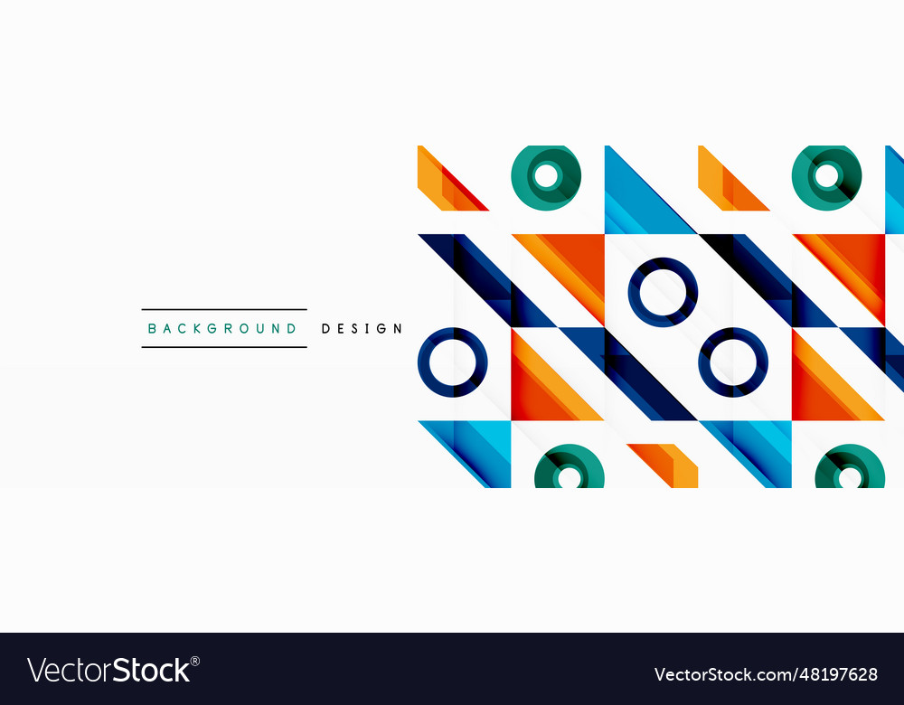 Circle minimal abstract background design Vector Image Circle minimal abstract background design