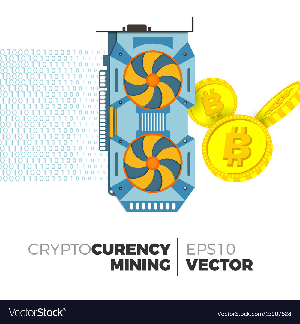 Cryptocurrency Mining Concept Royalty Free Vector Image Cryptocurrency Mining Concept Royalty Free Vector Image