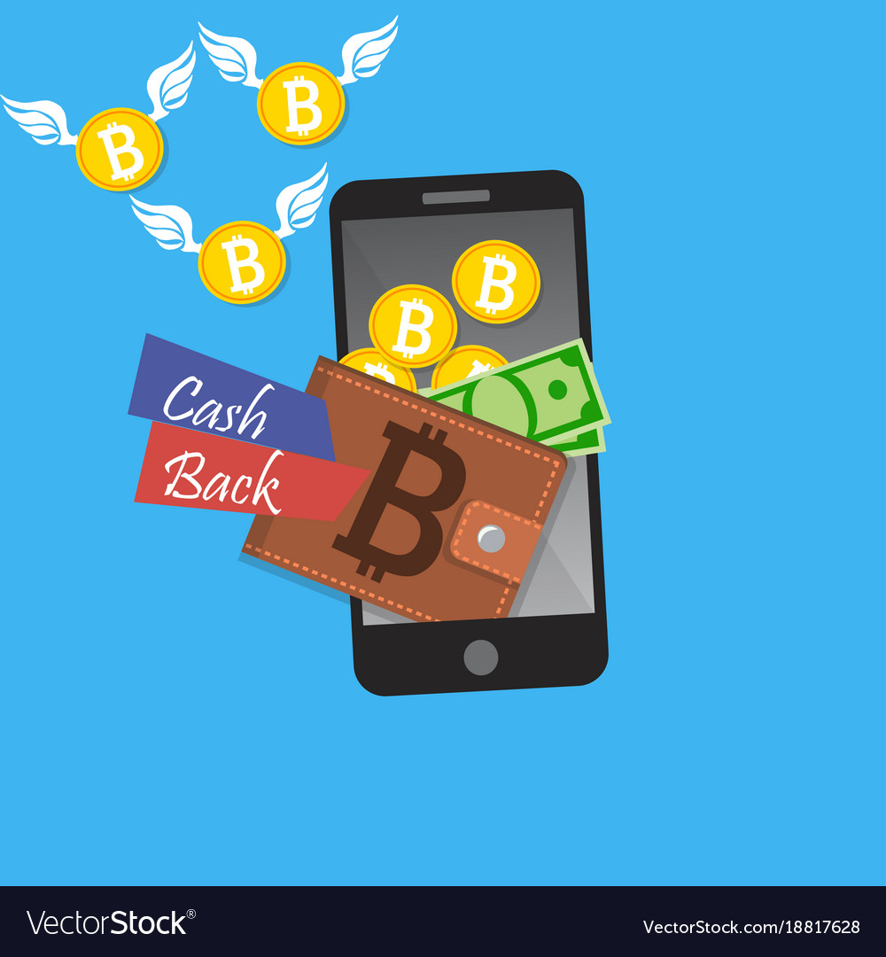 Digital bitcoin mobile wallet