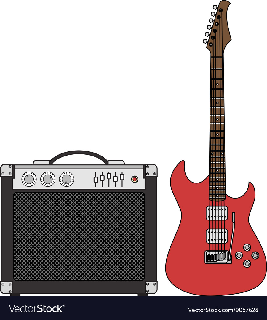 E-Gitarre und Verstärker