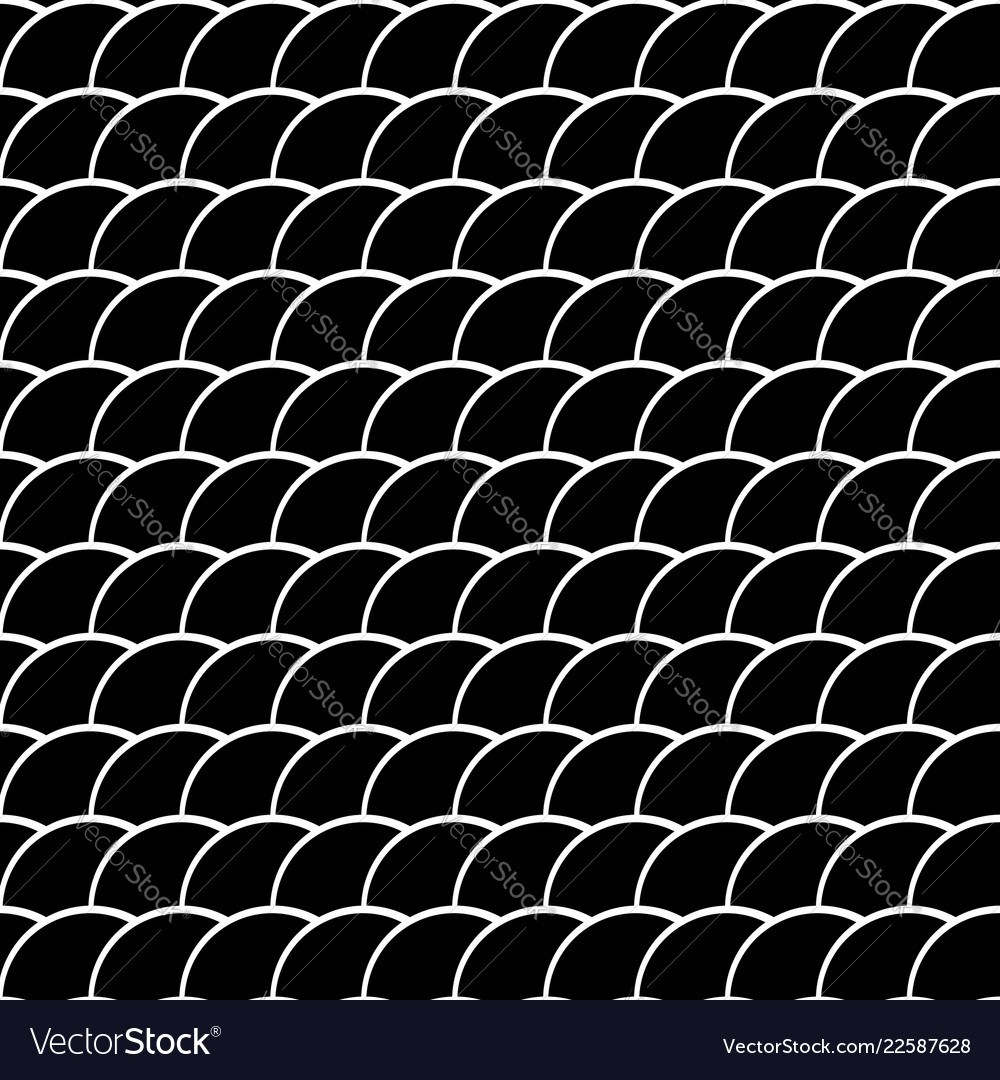 Seamless monochrome pattern with intersecting vector image Seamless monochrome pattern with intersecting