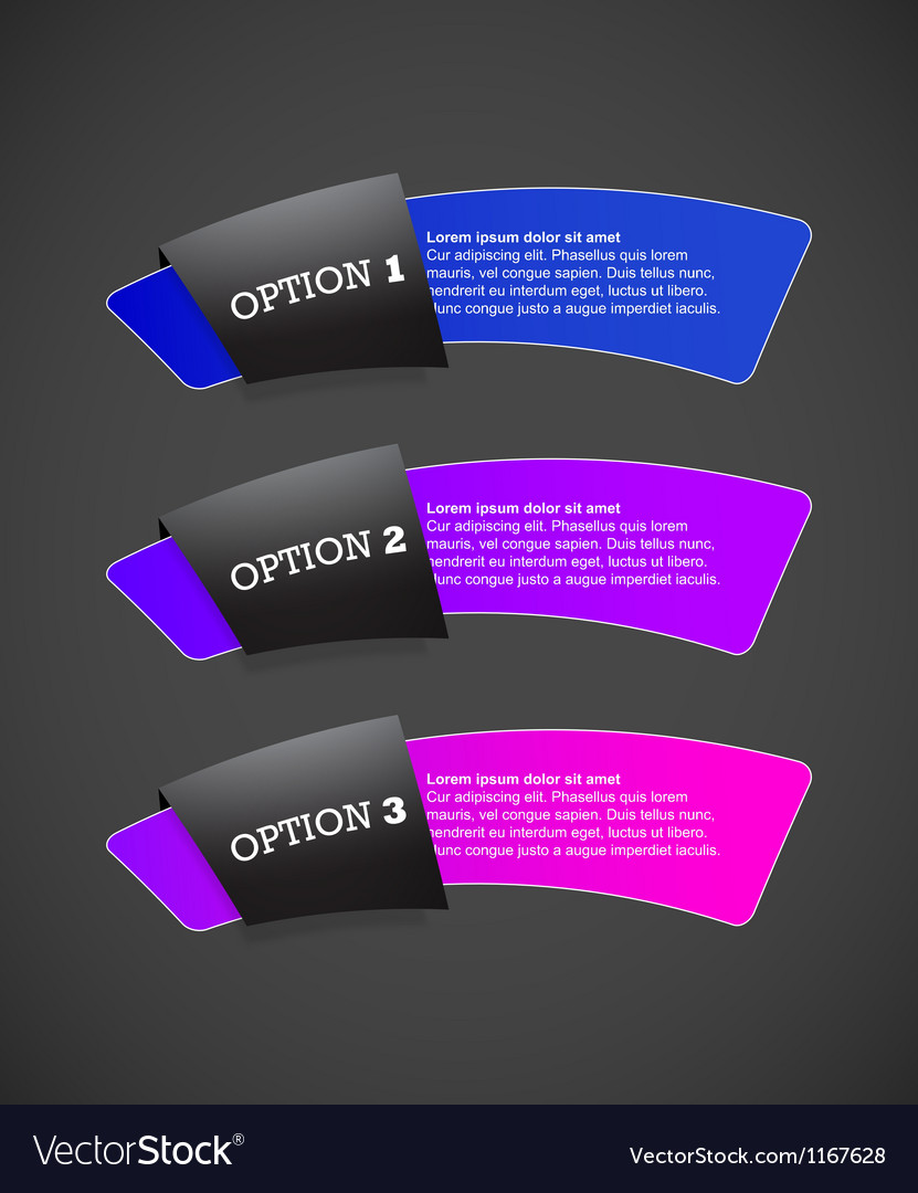 Set of paper labels with place for your own text