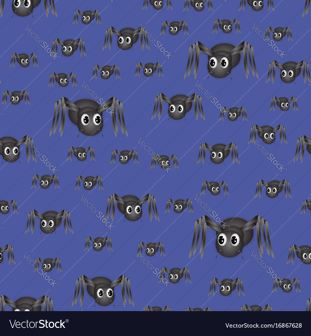 Spider seamless pattern