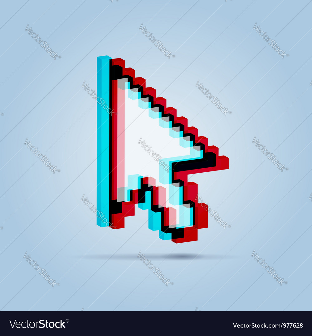 Stereoscopic pointer arrow