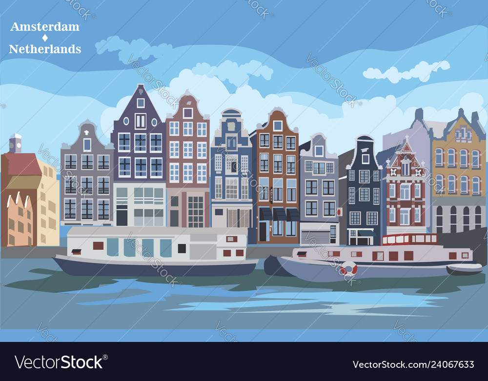 Amsterdam Canal Scene