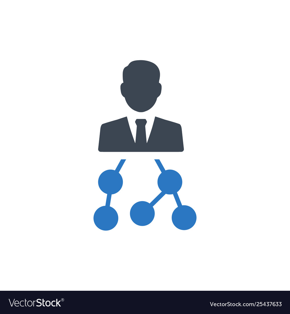 Business hierarchy structure iconprint