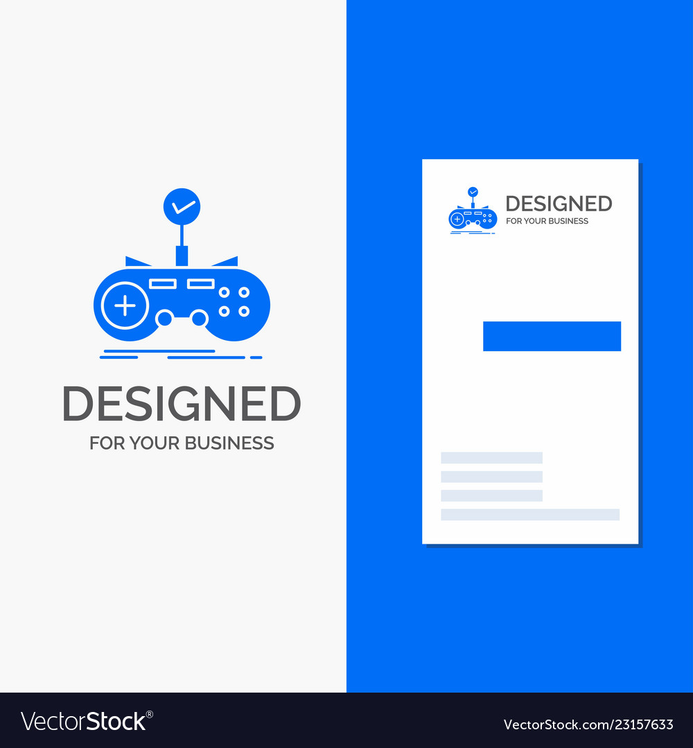Business logo for check controller game gamepad Vector Image Business logo for check controller game gamepad