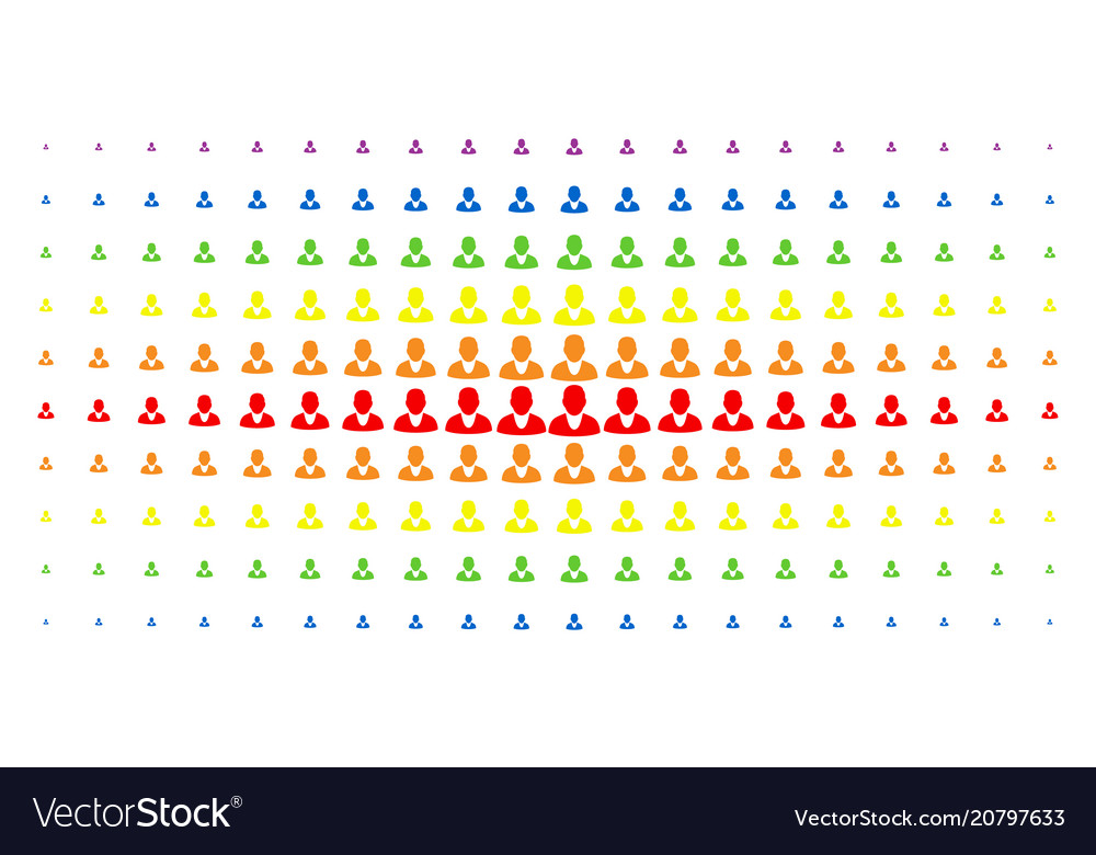 Client spectrum halftone pattern vector image Client spectrum halftone pattern