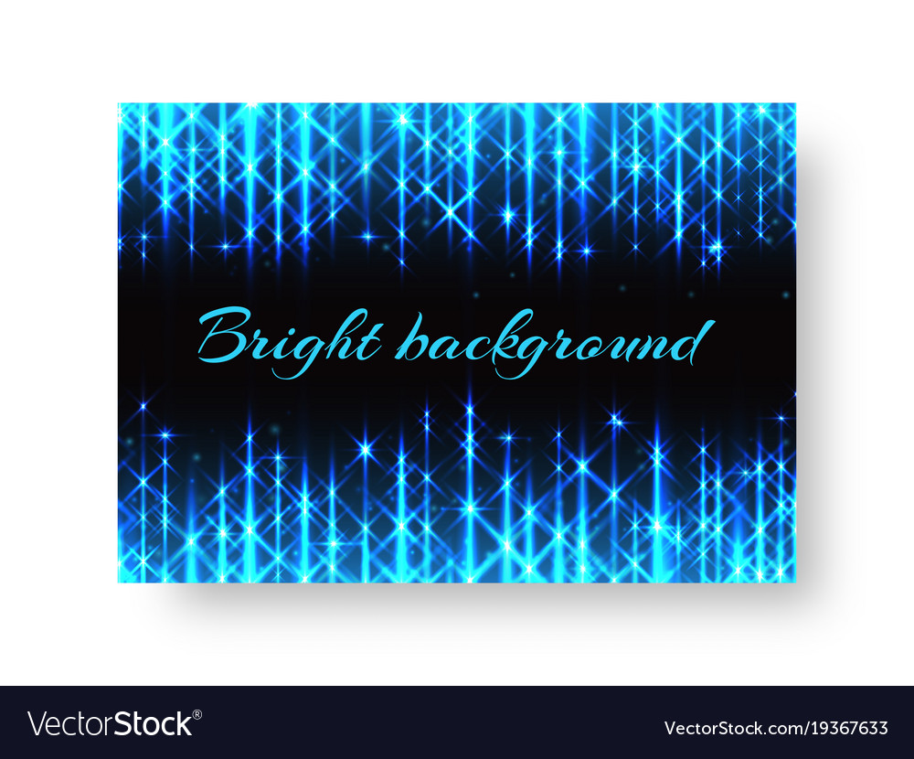 Festive pamphlet with neon light