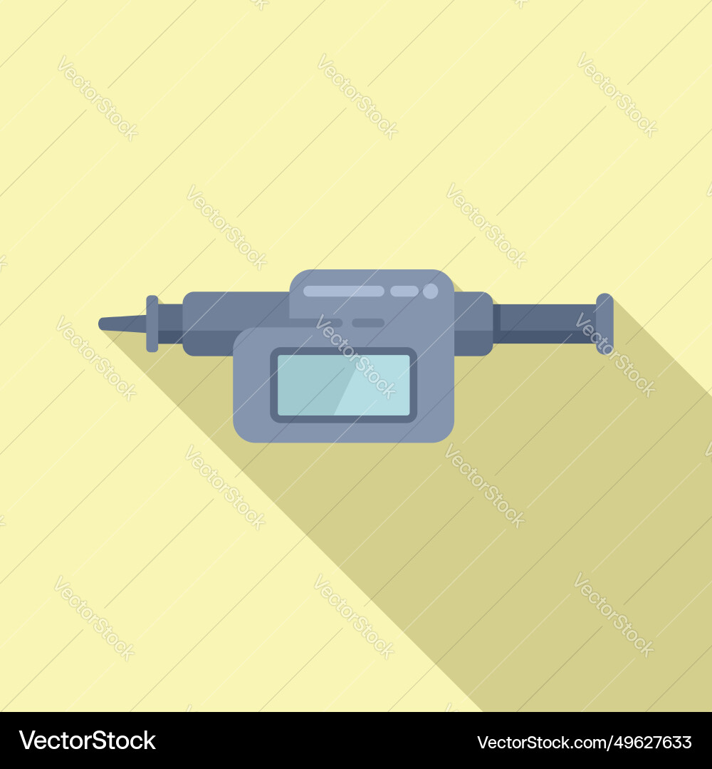 Micro tool measurement icon flat digital Vector Image