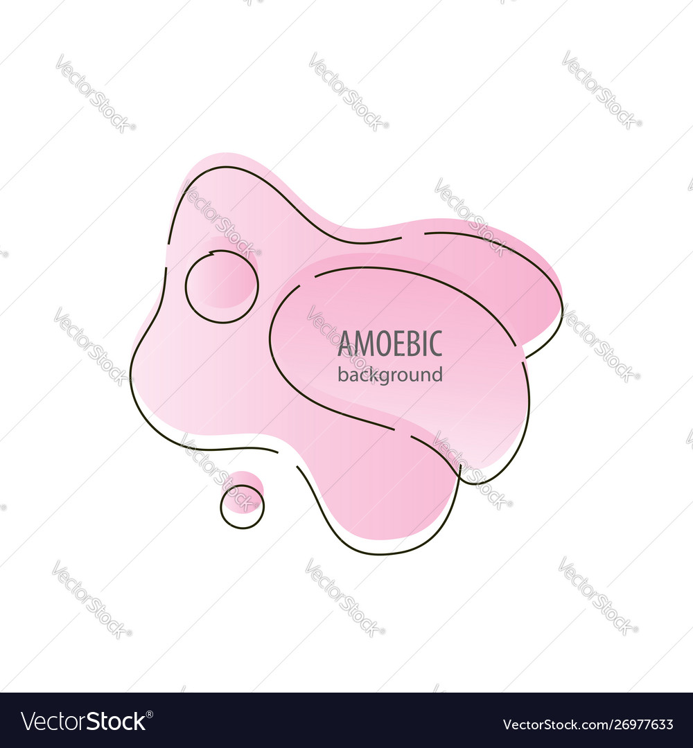 Motion amoeba fluid abstract background paper cut