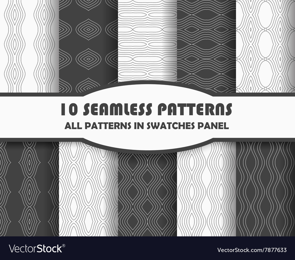 Set of geometric patterns for design