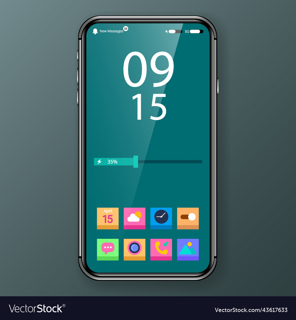 Widget mobile application user interface home