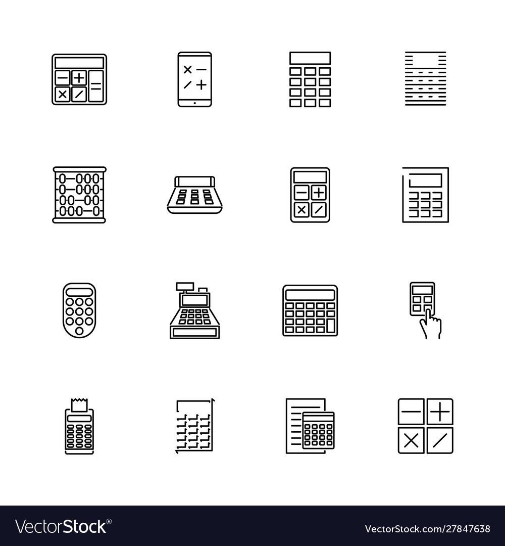 Calculation - flat icons