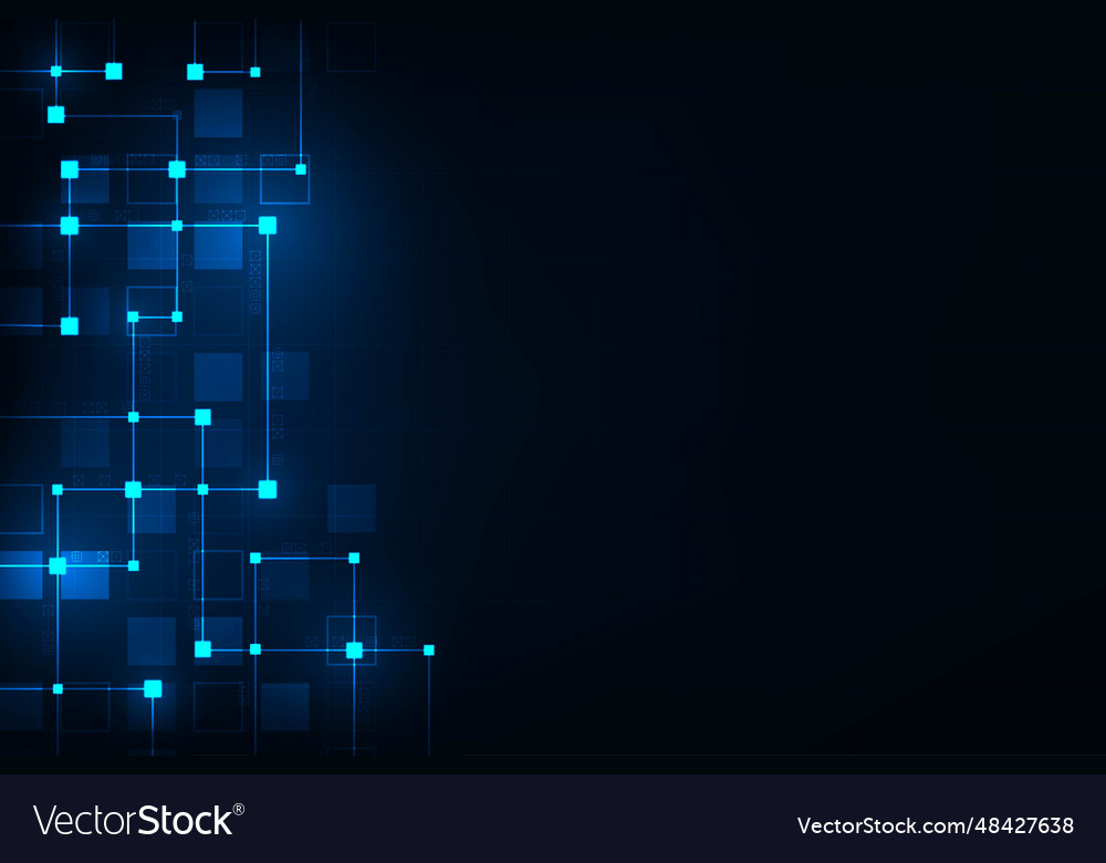Hi-tech commucation network technology abstract vector image Hi-tech commucation network technology abstract