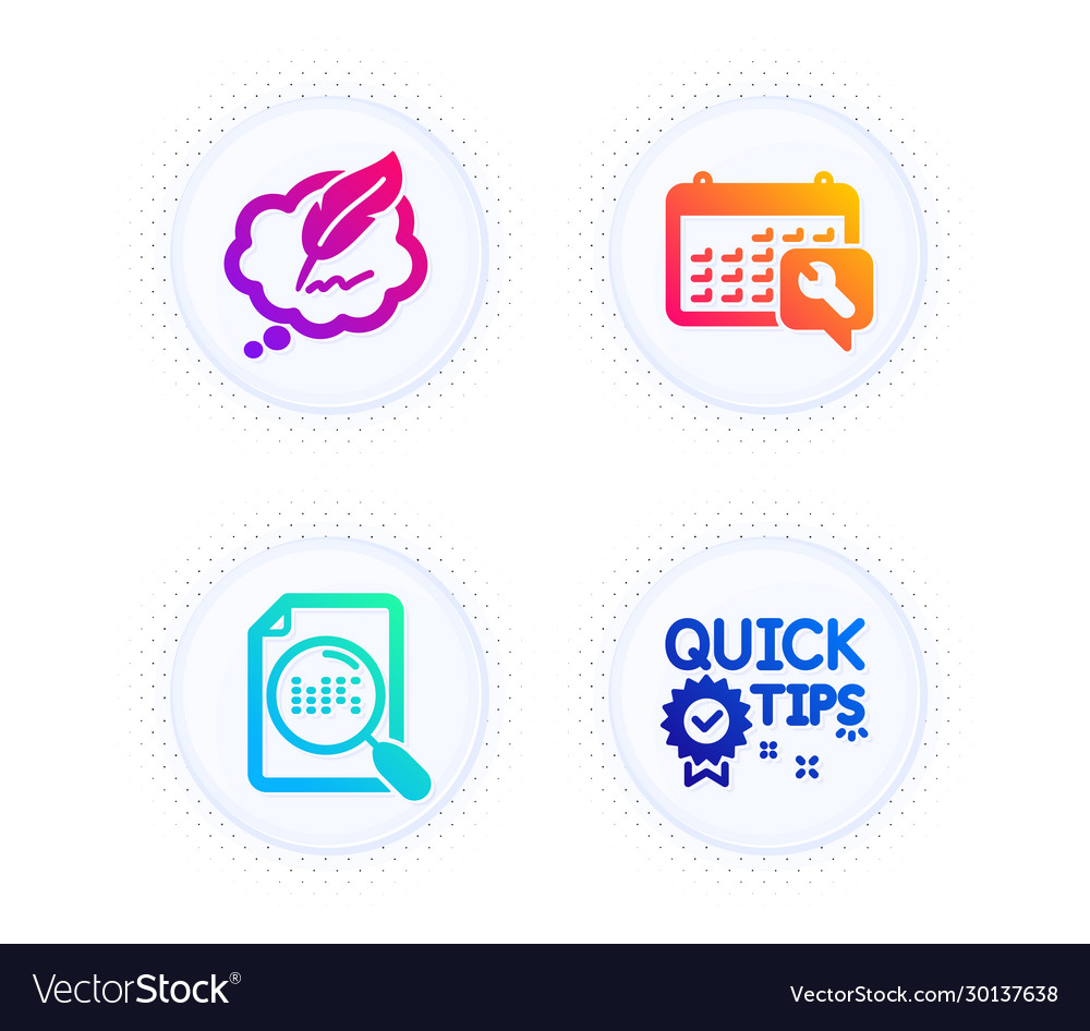 Spanner copyright chat and search file icons set