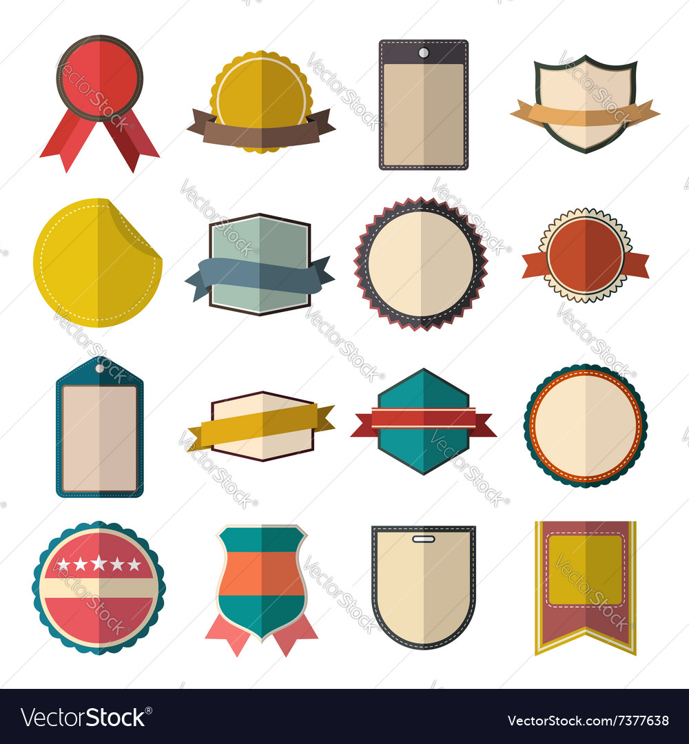 Vintage badges set Royalty Free Vector Image - VectorStock