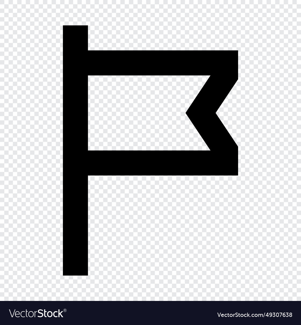Waving flag icon suitable for website ui design vector image Waving flag icon suitable for website ui design