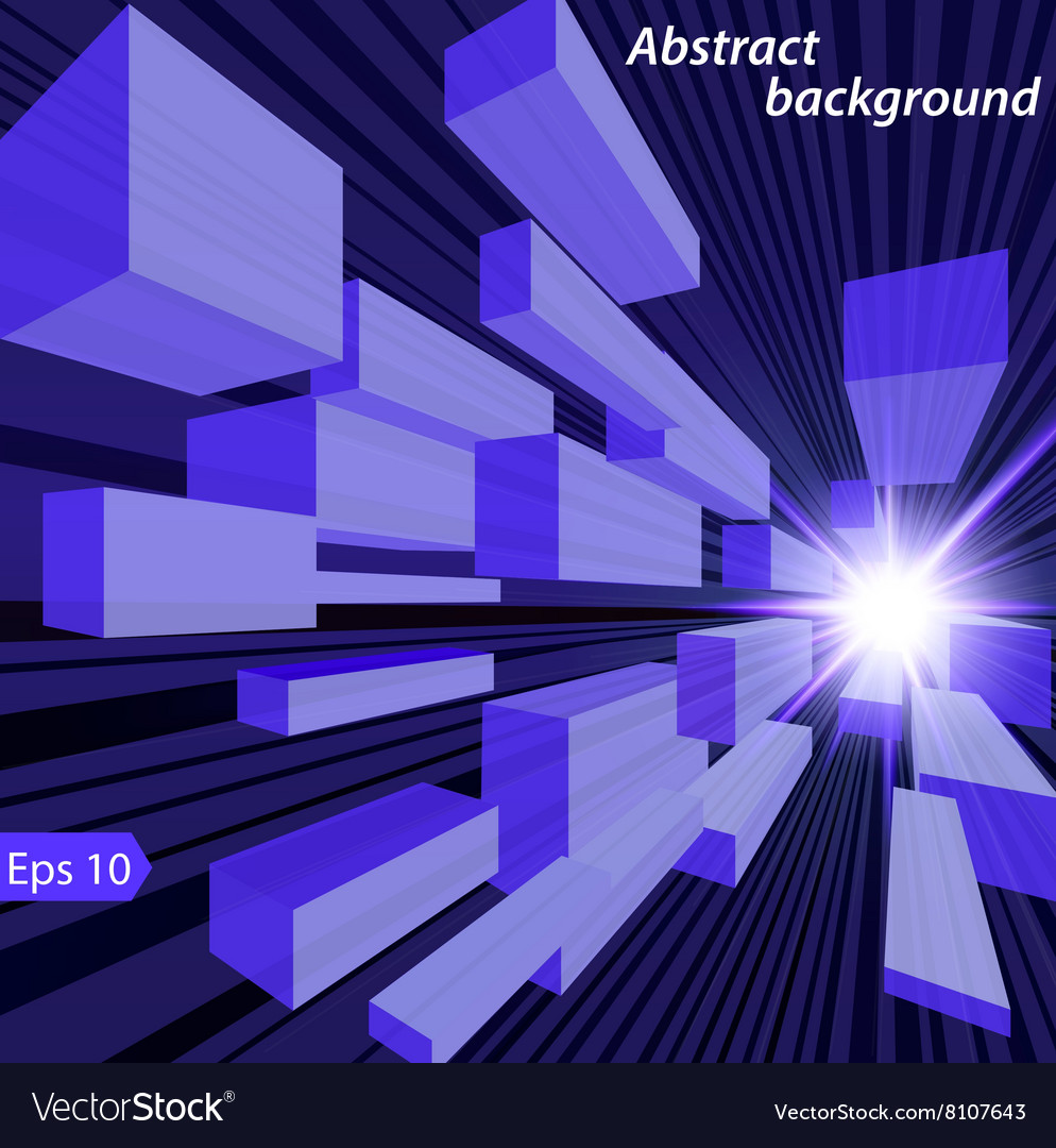 Abstract space background with shining sta