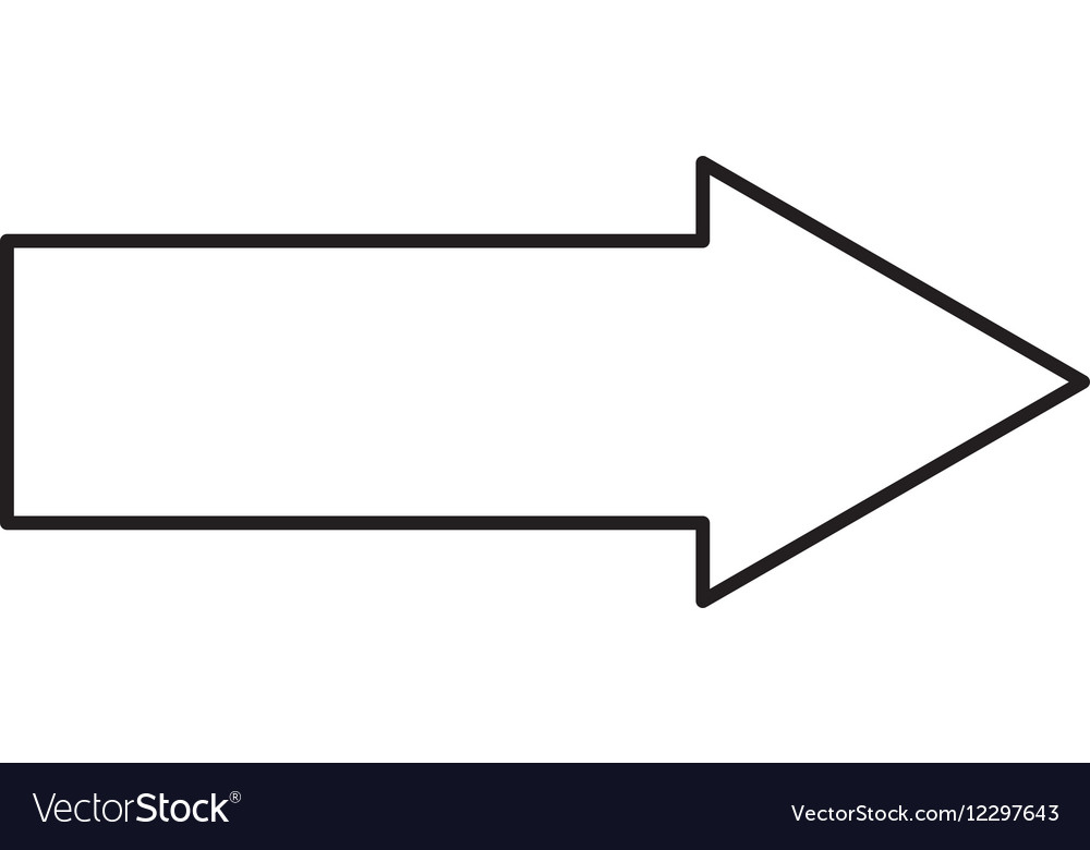 Arrow index isolated icon